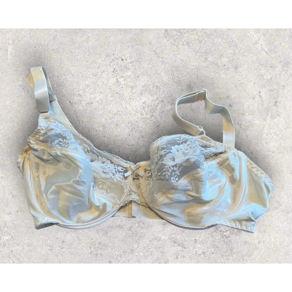 Vintage Mary Jane Lace Detail Underwire Bra Size 38D